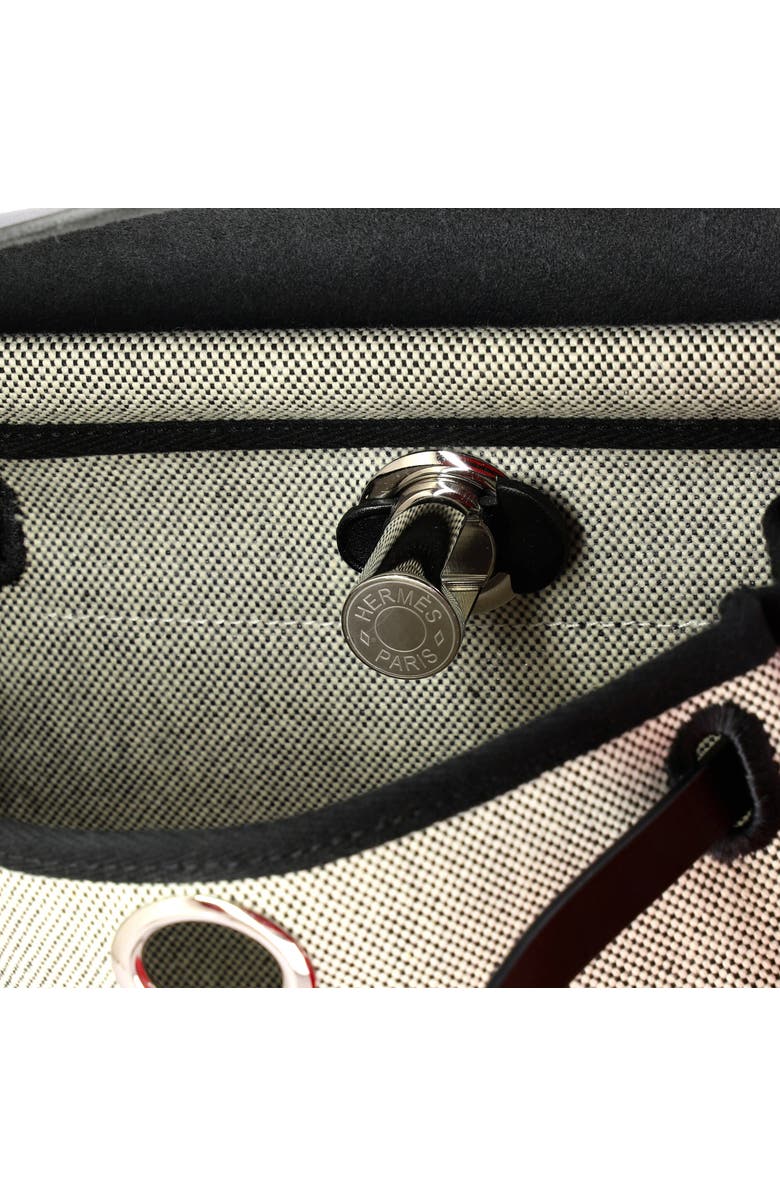 Pre-Owned Hermes Herbag Zip Toile and Leather 20, Alternate, color, Noir