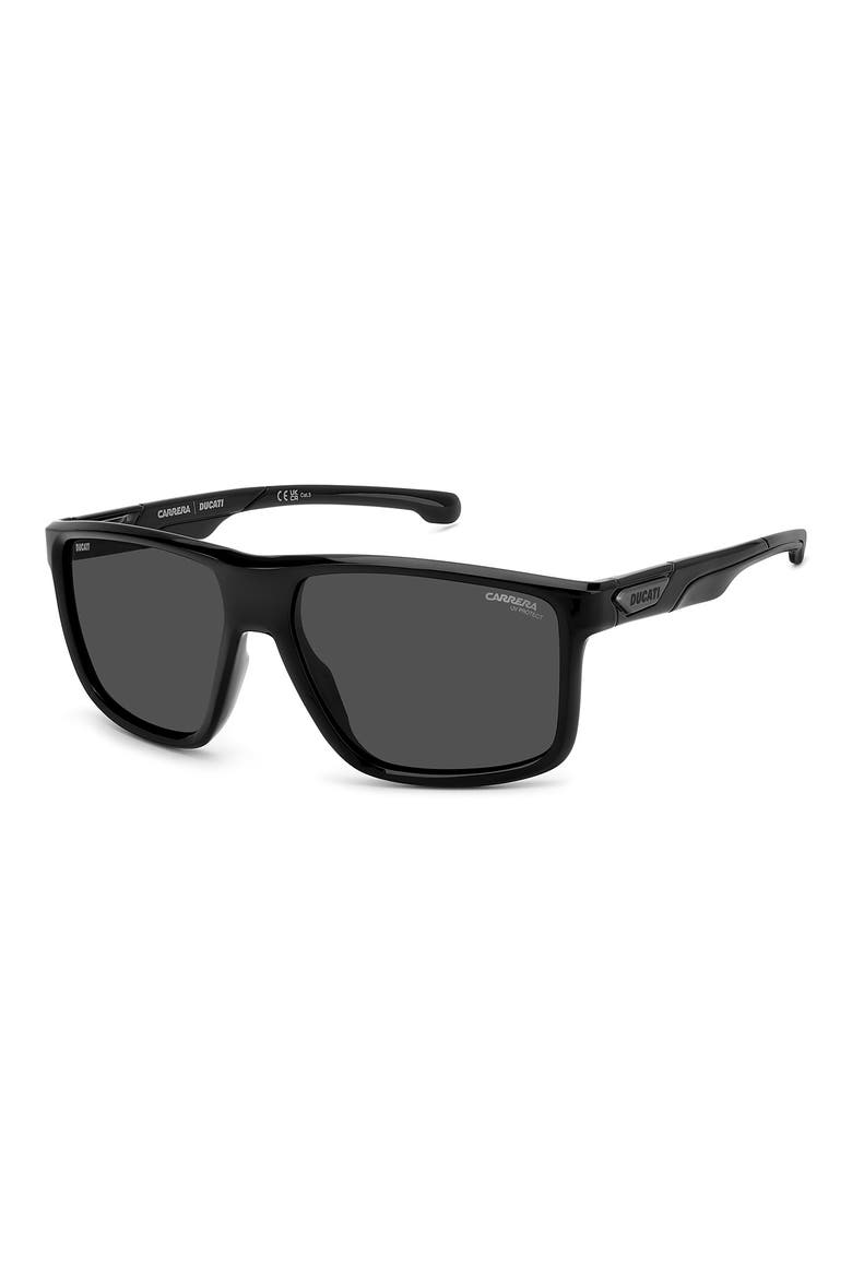 x Ducati Carduc 60mm Rectangular Sunglasses, Alternate, color, BLACK/ GREY