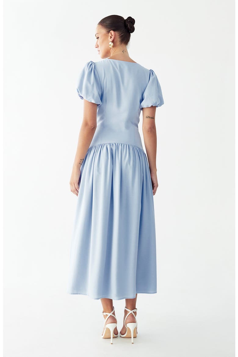 Zuri Midi Dress, Alternate, color, Sky Blue