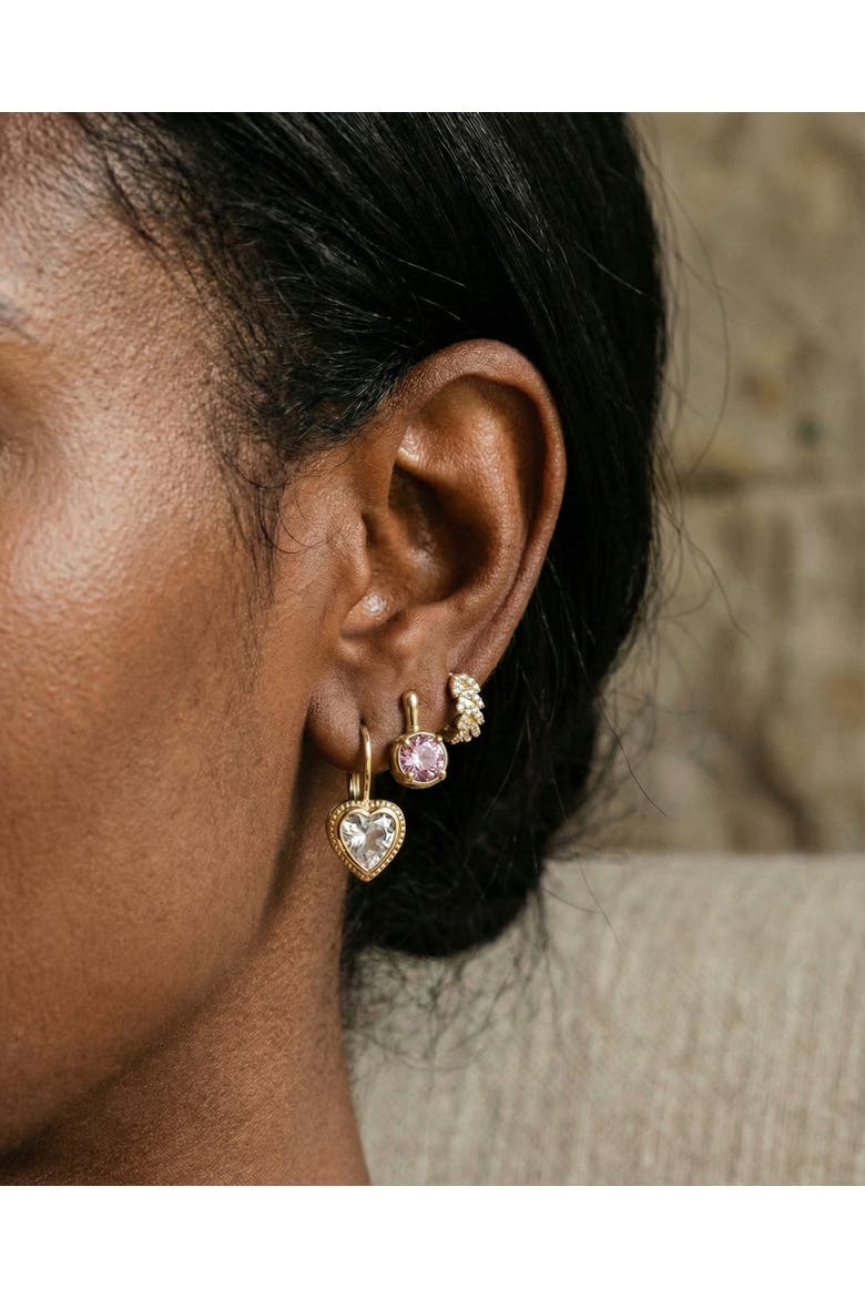 Daphne Earrings, Alternate, color, Gold
