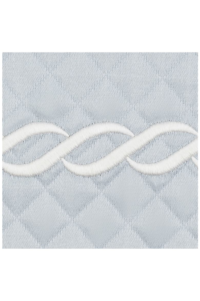 Classic Chain Scallop Matelassé Coverlet, Alternate, color, POOL/ BONE