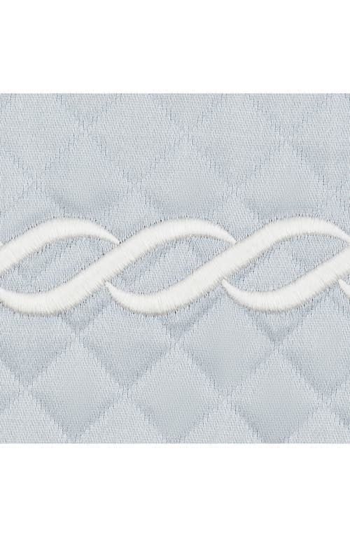 Matouk Classic Chain Scallop Matelassé Pillow Sham In Pool/bone