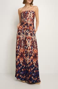 LASCANA Women's Bandeau Maxi Dress