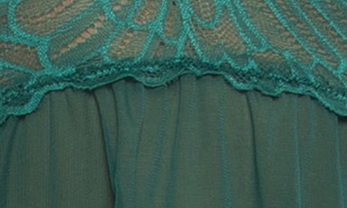 Black Bow Sarah Lace Babydoll Chemise In Green