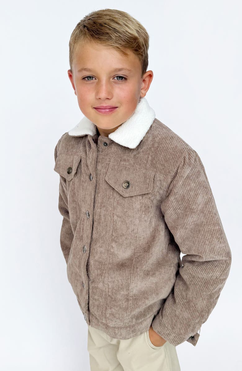 Feather 4 Arrow Kids
Dylan Faux Shearling Lined Corduroy Trucker Jacket, Alternate, color, Ginger Snap