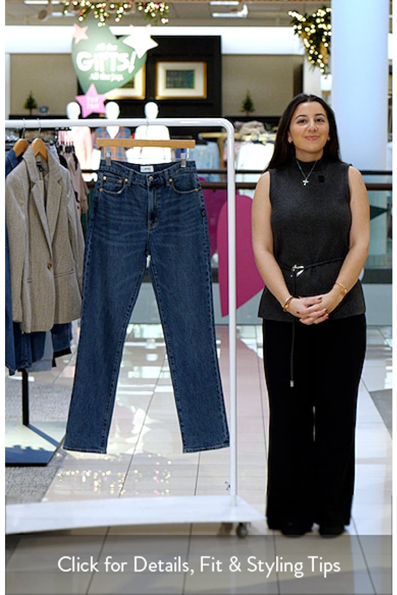 Bri High Waist Ankle Straight Leg Jeans video