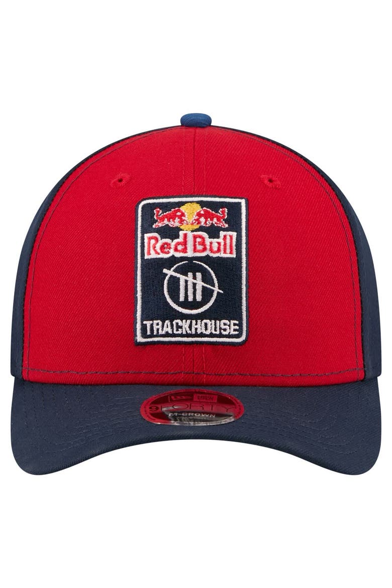 Men's New Era  Red/Navy Connor Zilisch Trackhouse Driver Number Side Patch 9FORTY M-Crown Adjustable Hat, Alternate, color, Red