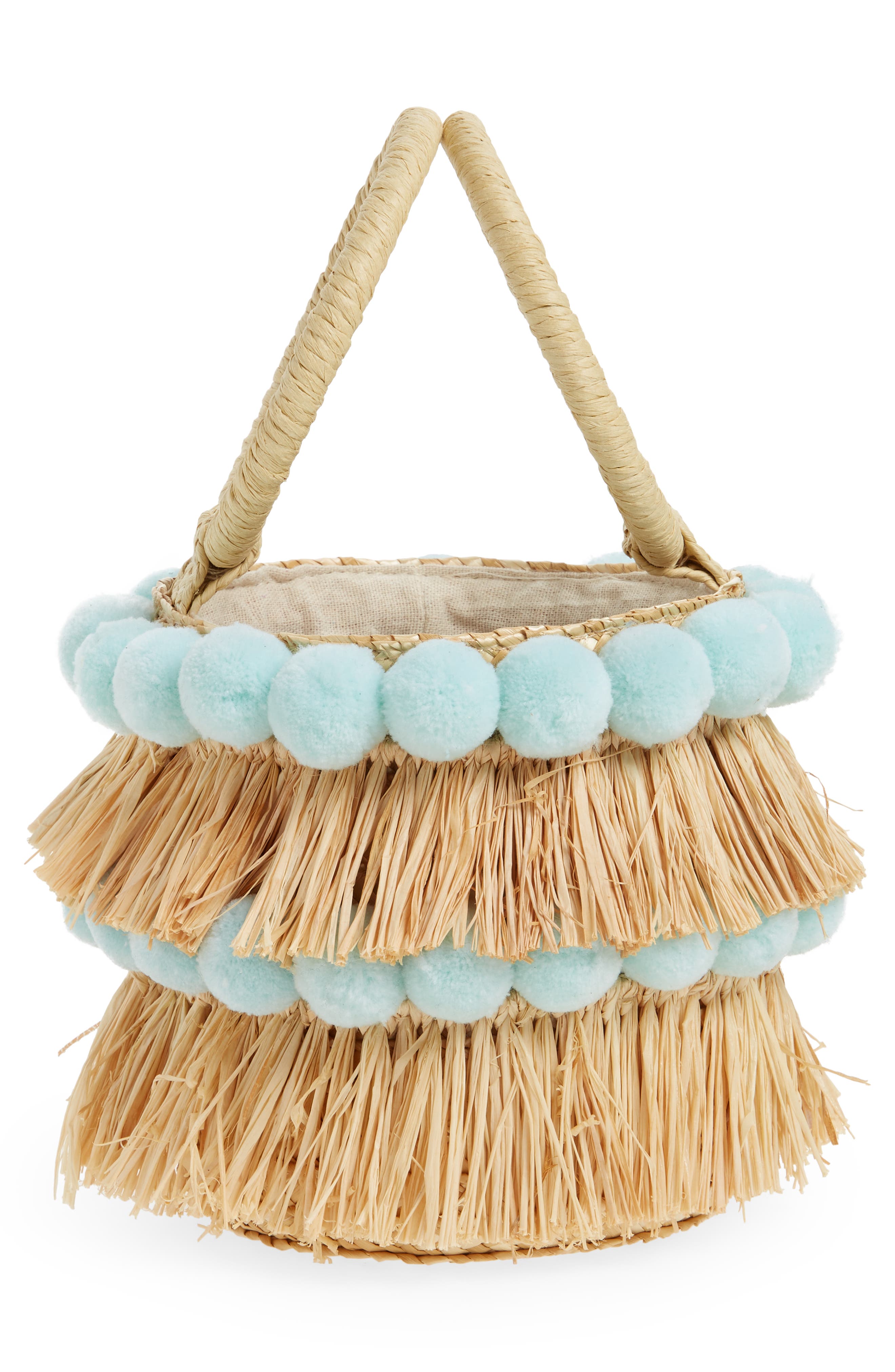 BTB Los Angeles Liv Round Bucket Bag with Bracelet Handles, Alternate, color, 