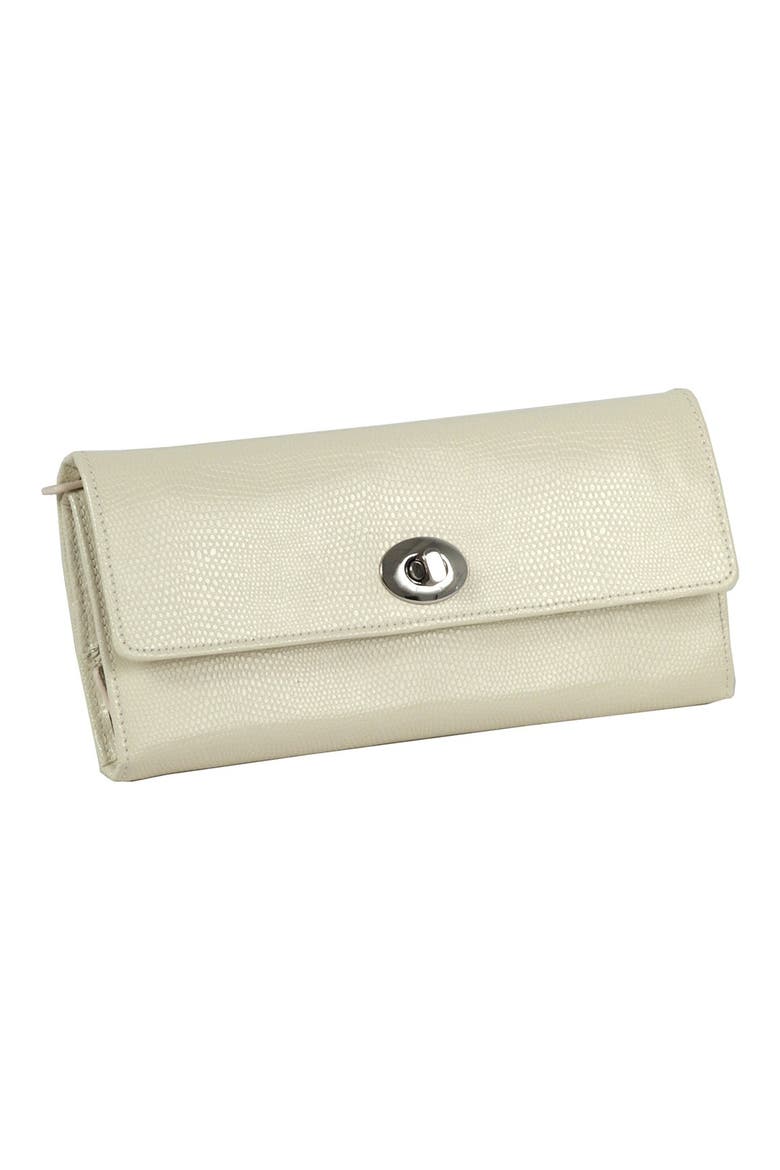'London' Jewelry Roll, Main, color, CREAM