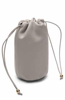 MANGO Selection Small Leather Bucket Bag