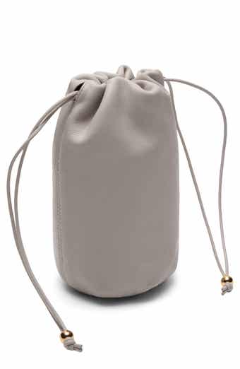 MANGO Selection Small Leather Bucket Bag