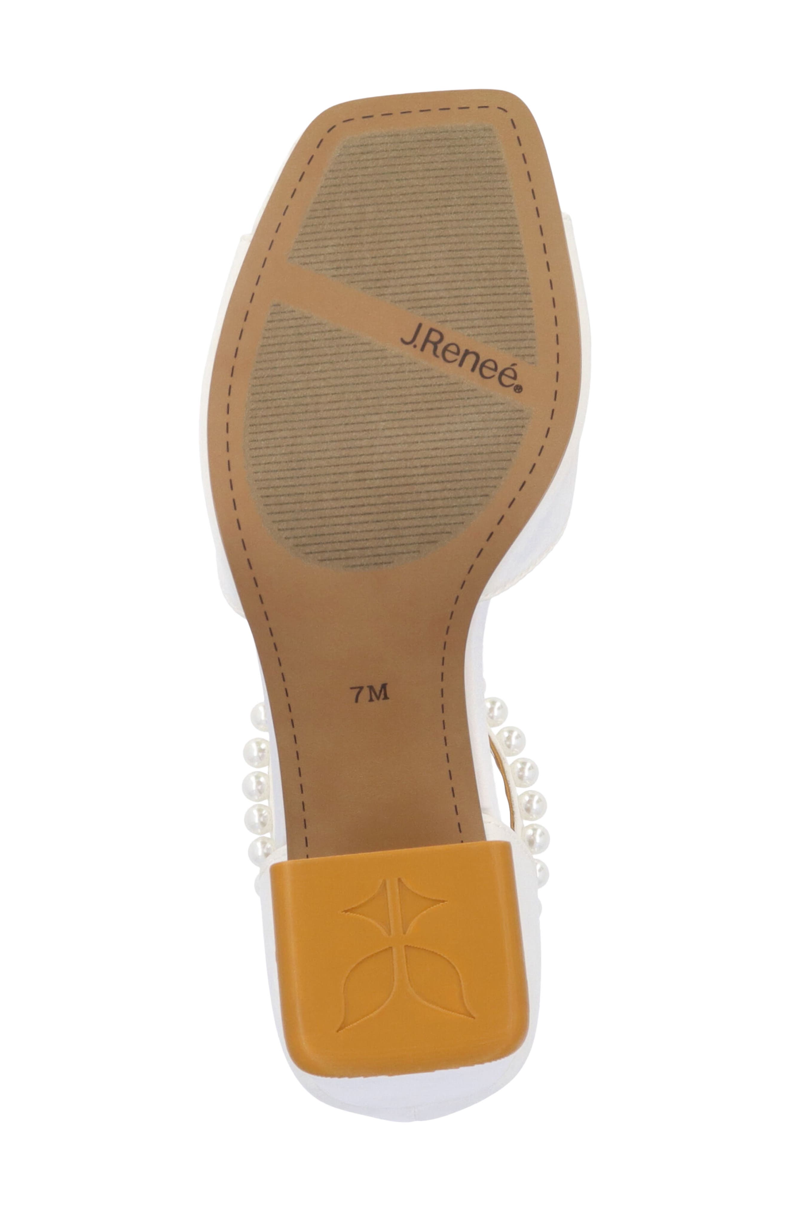 J. Reneé Nerida Ankle Strap Sandal, Alternate, color, White