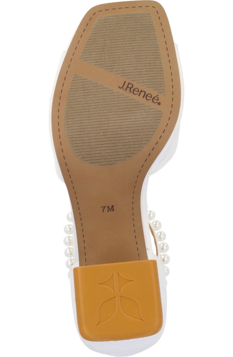 J. Reneé Nerida Ankle Strap Sandal, Alternate, color, White