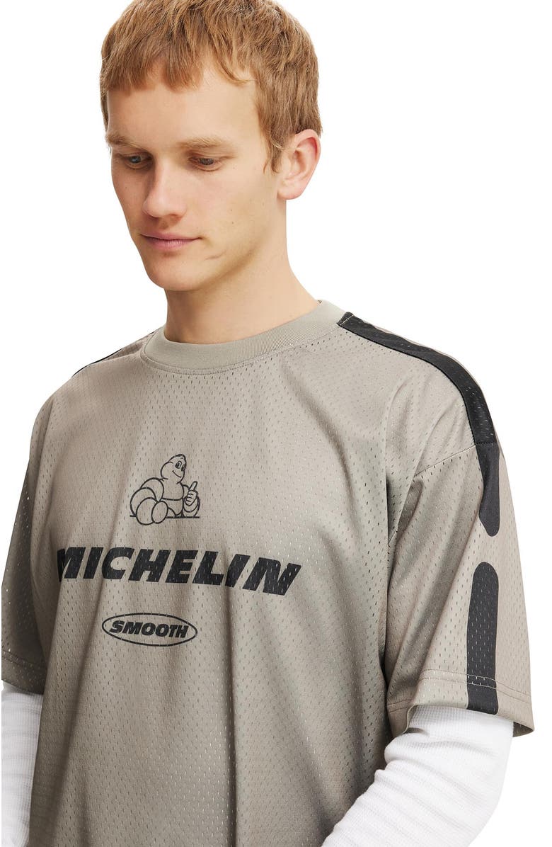 Cotton On Michelin Crew Neck Mesh T-Shirt, Alternate, color,