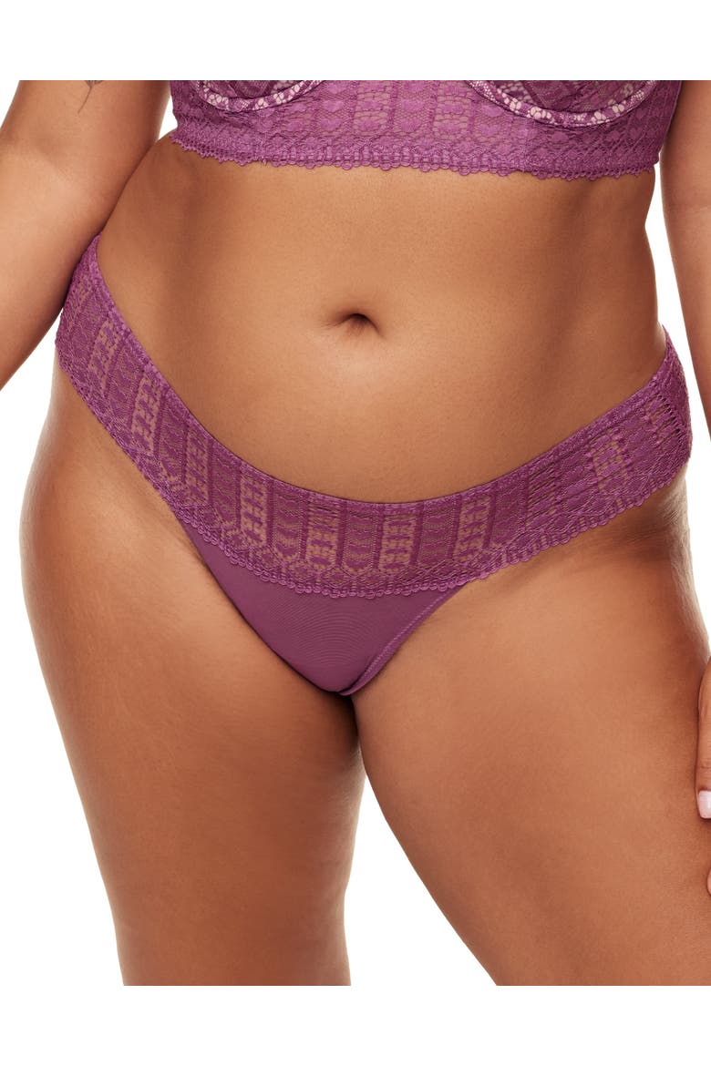 Nymphadora Bikini Panties, Main, color, Dark purple