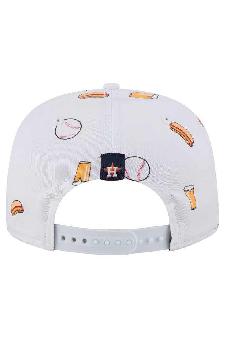 Men's New Era White Houston Astros Team Cheer Rope 19TWENTY Adjustable Hat, Alternate, color, White