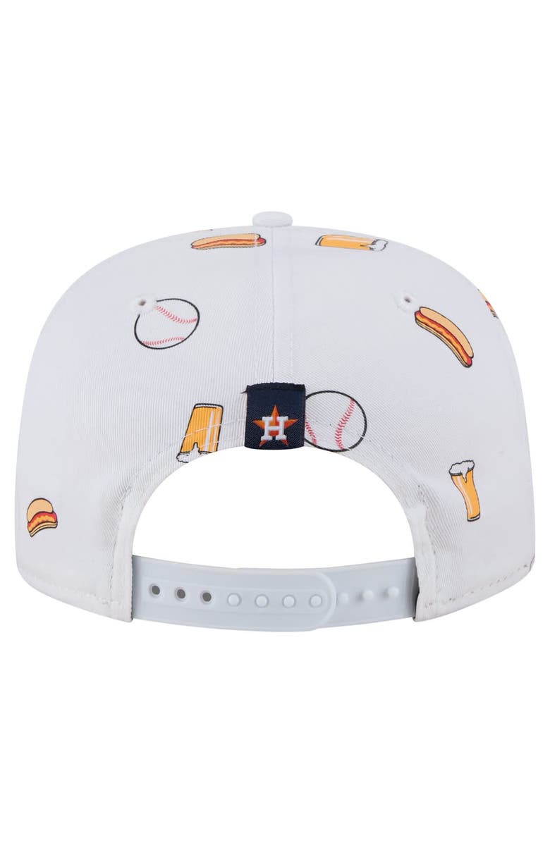 New Era Men's New Era White Houston Astros Team Cheer Rope 19TWENTY Adjustable Hat, Alternate, color, White