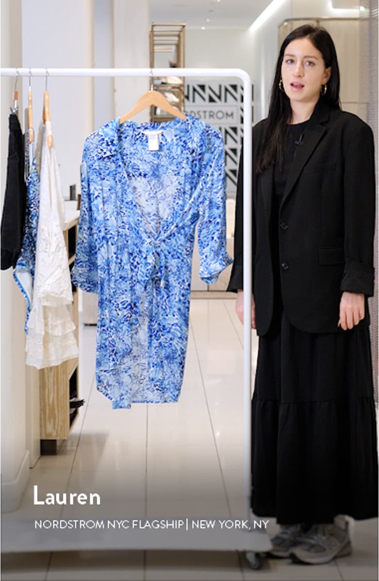 Resort Cover-Up Wrap Dress, sales video thumbnail