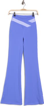 YOGALICIOUS Lux Anya Crossover Colorblock Flared Leggings