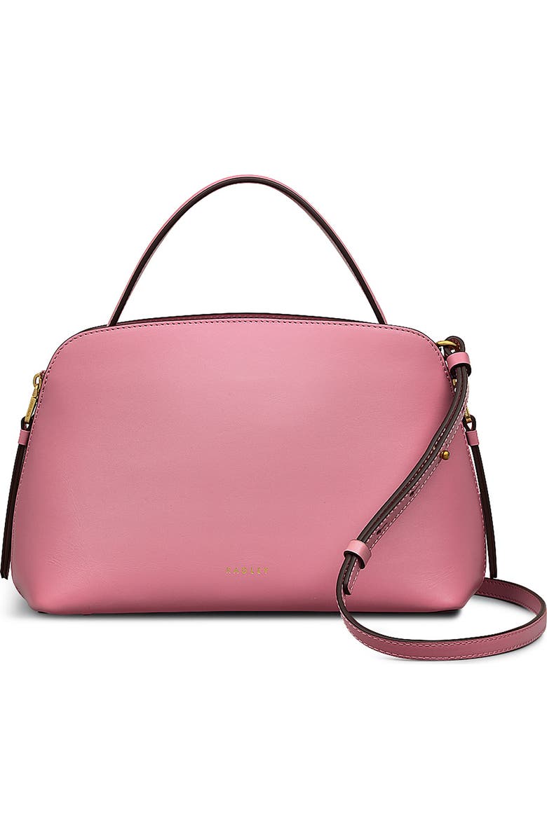 Radley Small Liverpool Street Leather Bag, Main, color, Sienna Pink