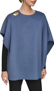 Donna Karan New York Wool Blend Cape