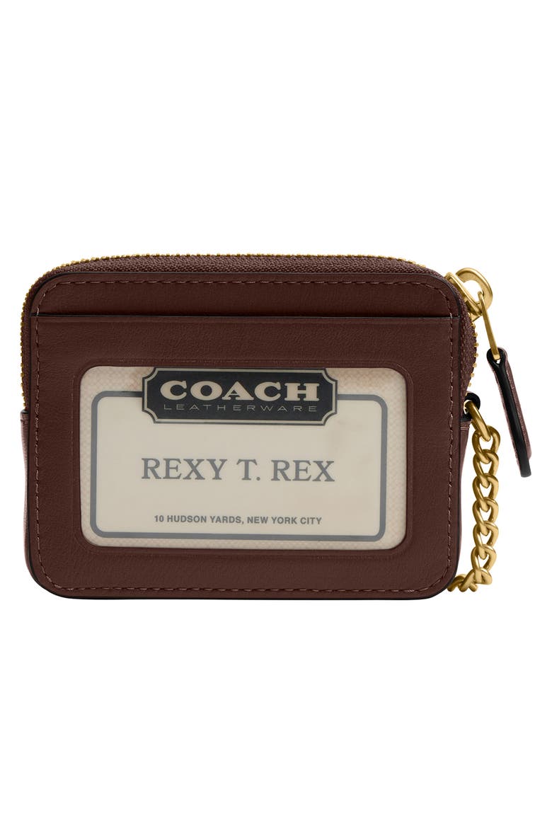 Refined Leather Card Case, Alternate, color, MAPLE