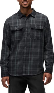 prAna Westbrook Plaid Recycled Blend Button-Up Shirt