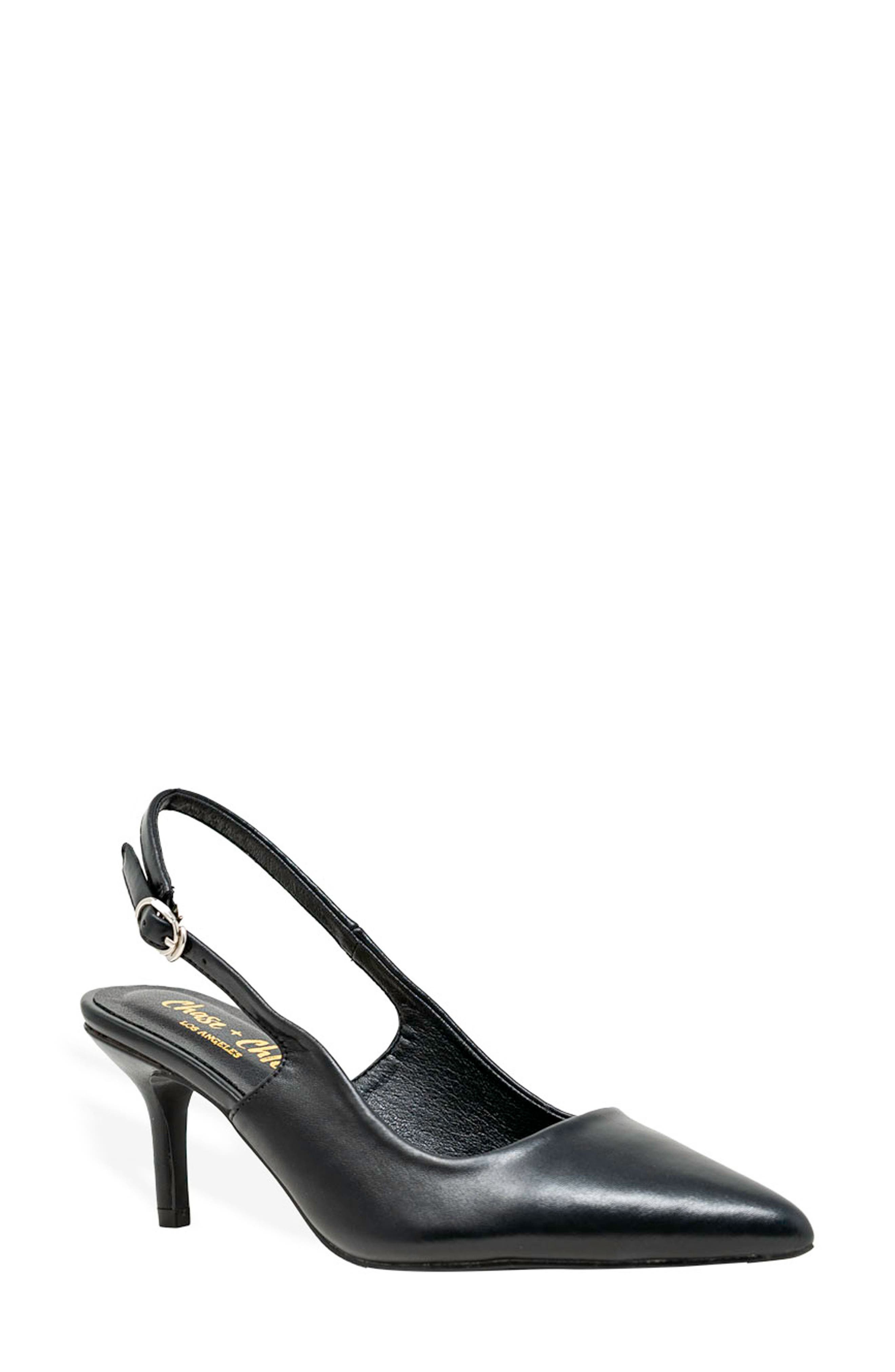 CHASE AND CHLOE Dosie Slingback Kitten Heel Pump, Main, color, 