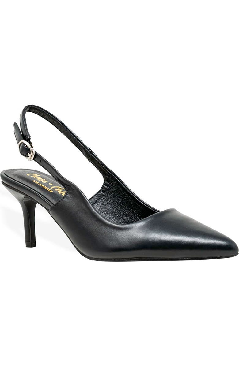 CHASE AND CHLOE Dosie Slingback Kitten Heel Pump, Main, color,
