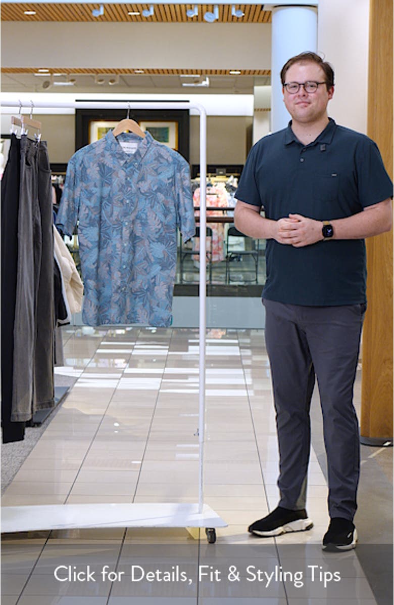 Aero Leaves Short Sleeve Button-Down Shirt, sales video thumbnail