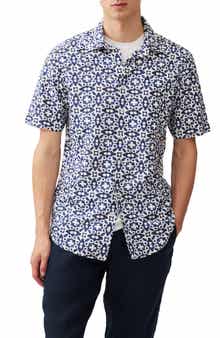 Rodd & Gunn Palliser Bay Linen & Cotton Short Sleeve Button-Up Shirt