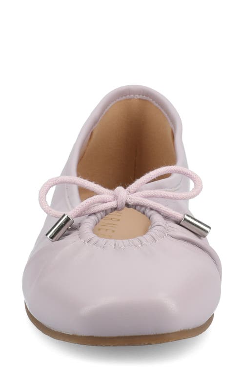 Journee Collection Callee Keyhole Square Toe Flat In Lilac