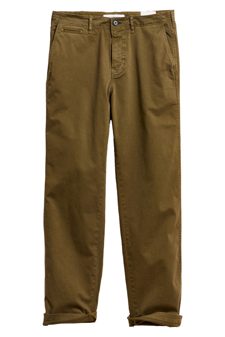 Stretch Cotton Chino Pants, Main, color, DARK OLIVE