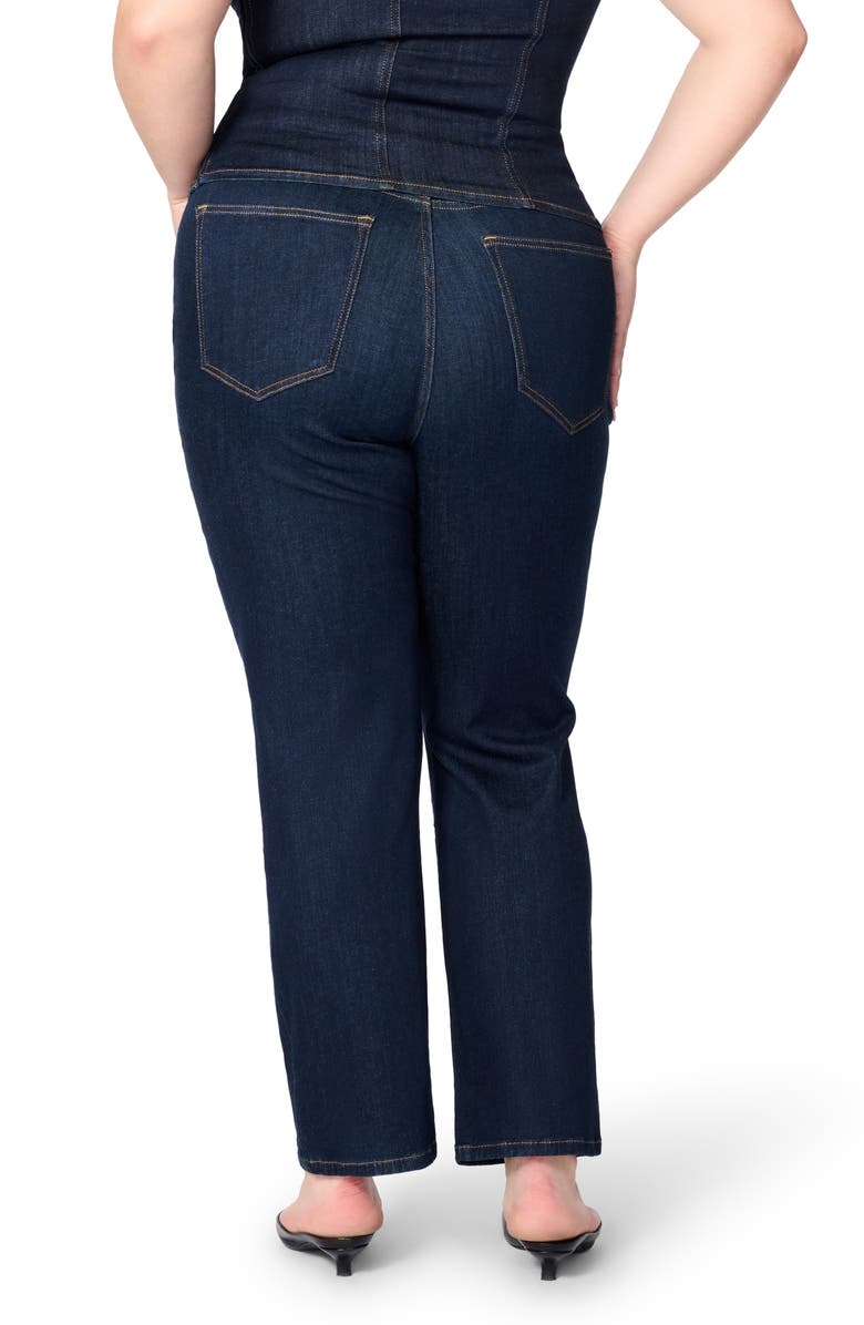 WARP+WEFT ASE High Waist Straight Leg Stretch Jeans, Alternate, color, Long Gone