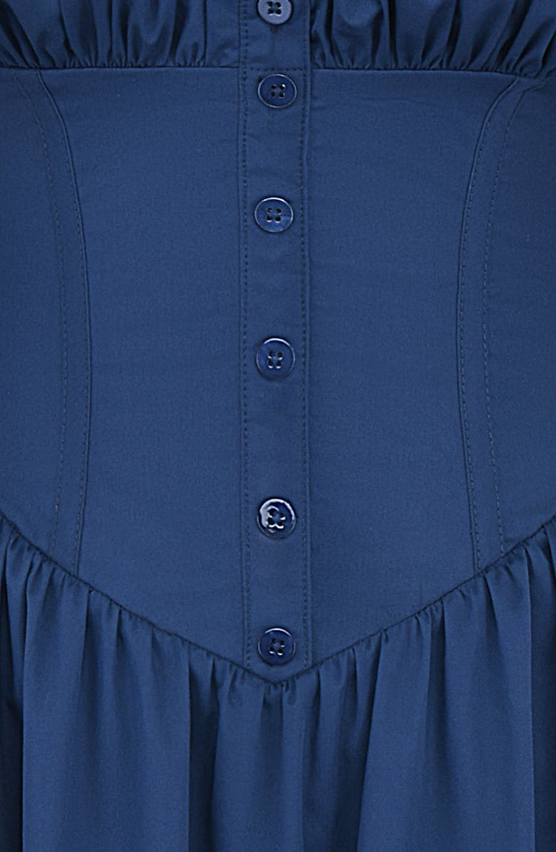 HOUSE OF CB Nala Puff Sleeve Cotton Blend Minidress, Alternate, color, 