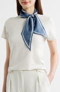 Vince Stripe Silk Scarf