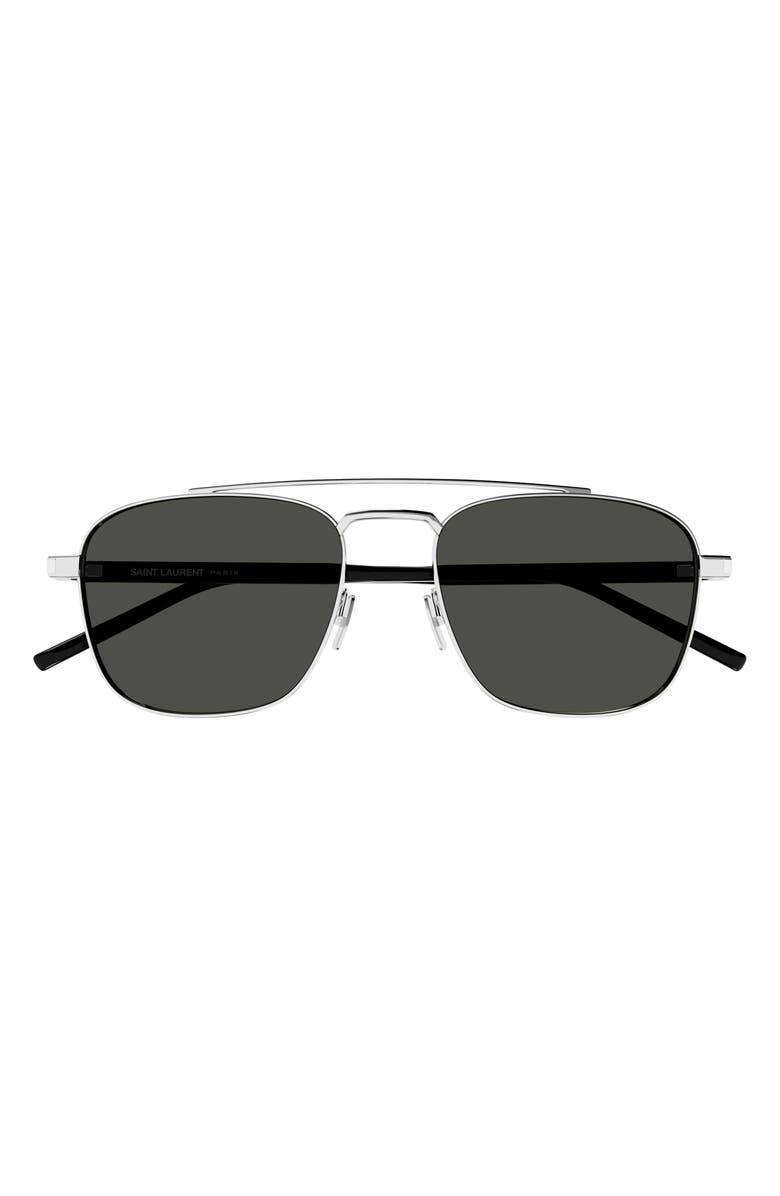 Saint Laurent 56mm Aviator Sunglasses, Main, color, 