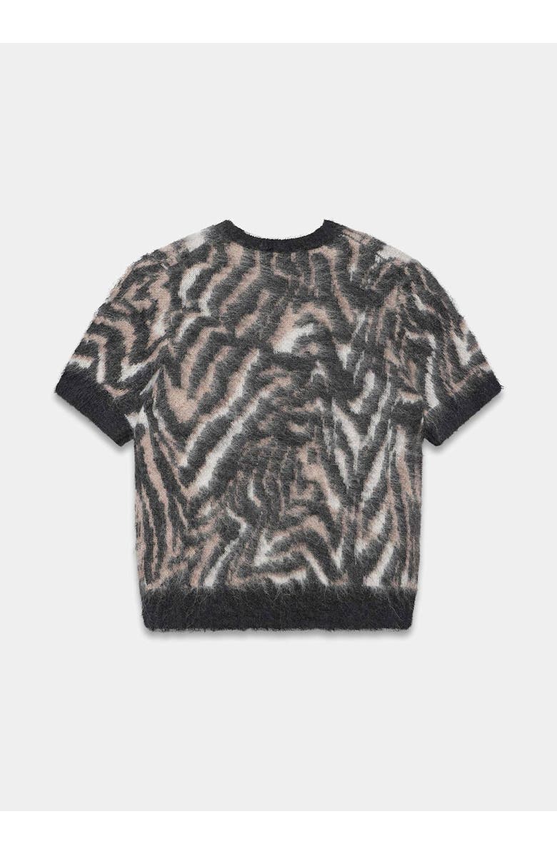 MINT VELVET Zebra Knit Top, Alternate, color, Neutral