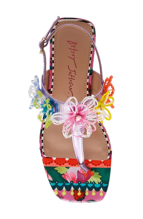 Shop Betsey Johnson Jaydda T-strap Sandal In Berry