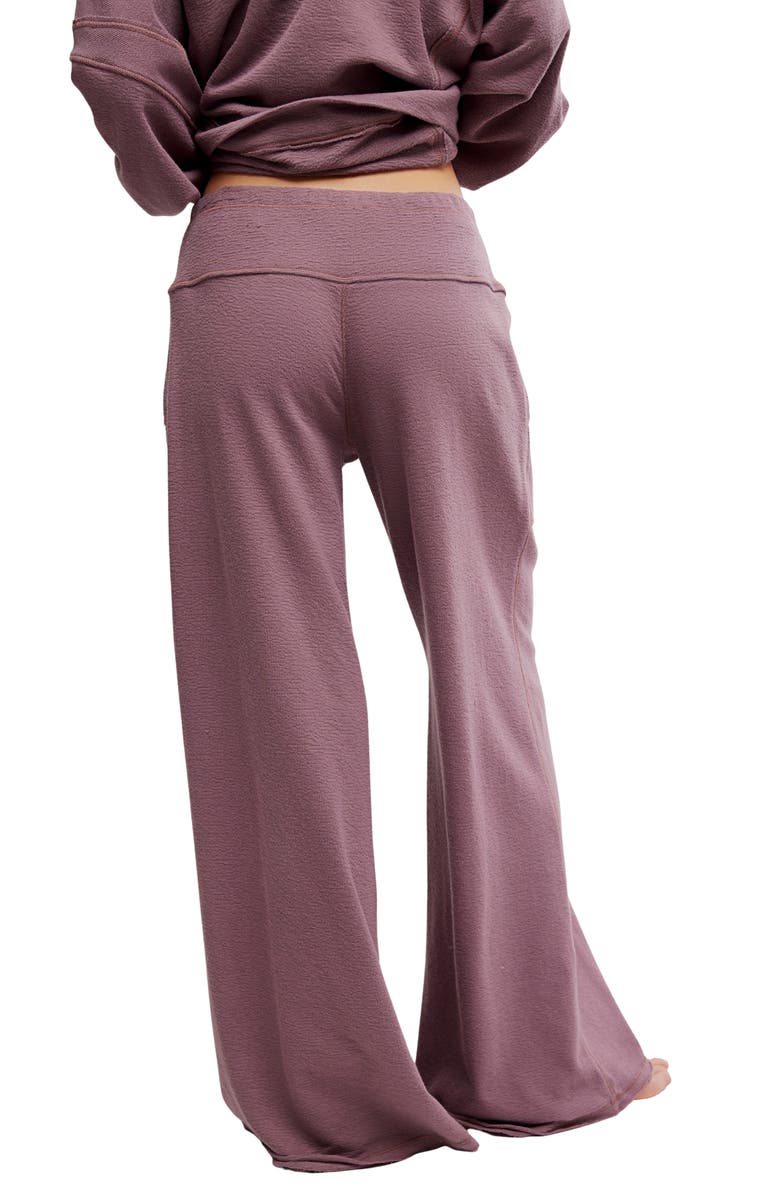 Free People Staycation Lounge Pants, Alternate, color, Elderberry Tea