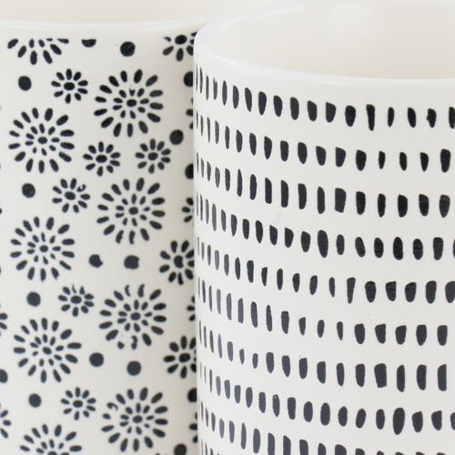 Mr Coffee Mr. Coffee Dutton Springs 4 Piece 19 Ounce Stoneware Assorted Designs Mug Set In Multi