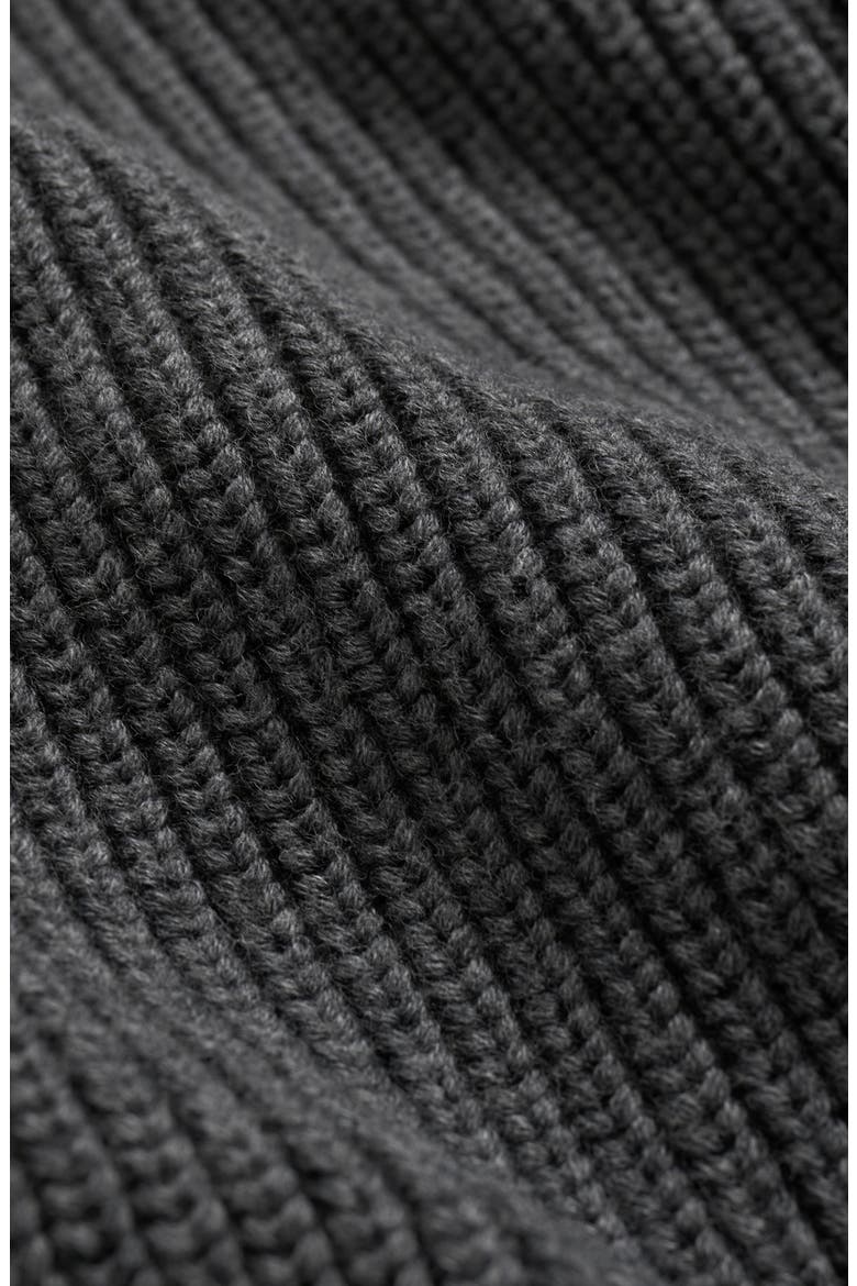 Button Front Cotton Cardigan, Alternate, color, CHARCOAL