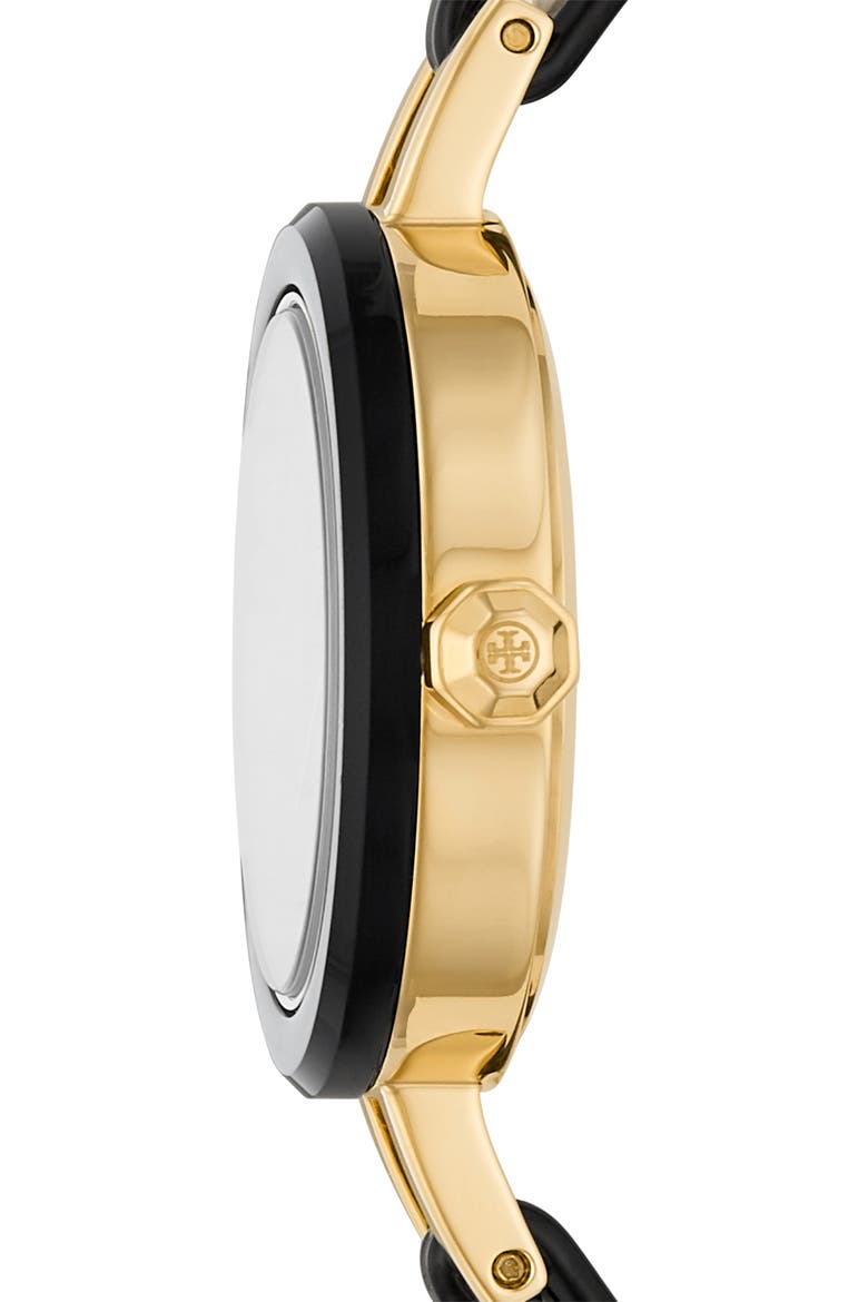 The Reva Bangle Watch Set, 28mm, Alternate, color, BLACK