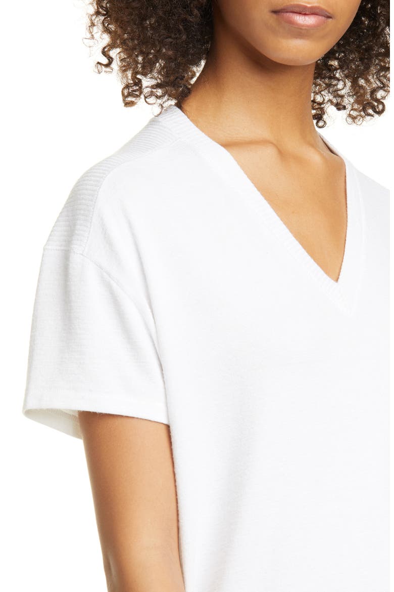Hudson V-Neck Top, Alternate, color, WHITE