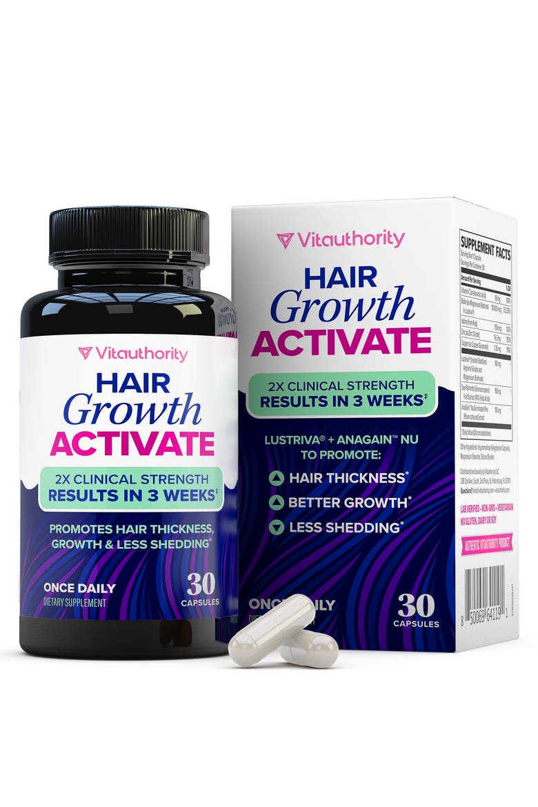 Vita US Hair Growth Activate Capsules, 30ct Bottle, Main, color, No Color