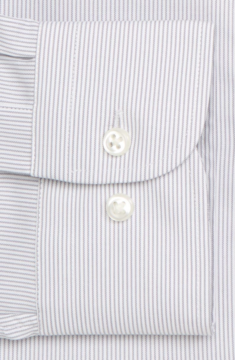 NORDSTROM MEN'S SHOP Trim Fit Non-Iron Stripe Dress Shirt, Alternate, color, 