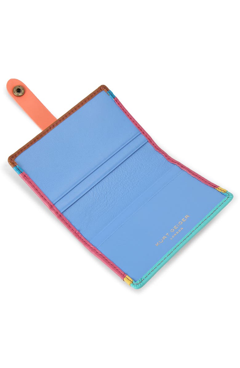 Kurt Geiger London Kensington Colorblock Leather Multicard Holder, Alternate, color, 