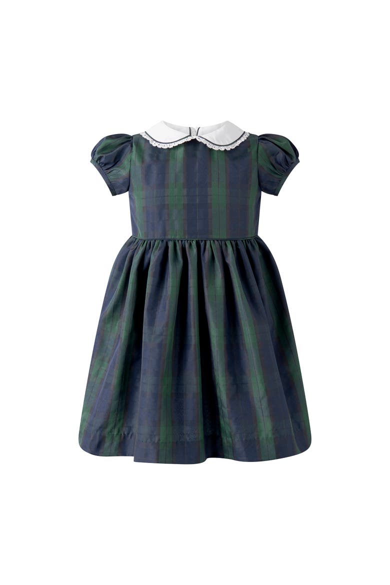Blackwatch Plaid Dress, Main, color, Navy