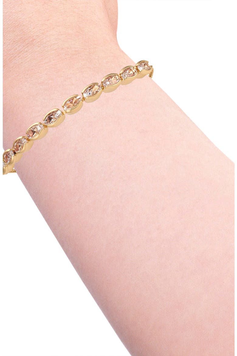 Crystal Slider Bracelet, Alternate, color, SILVER