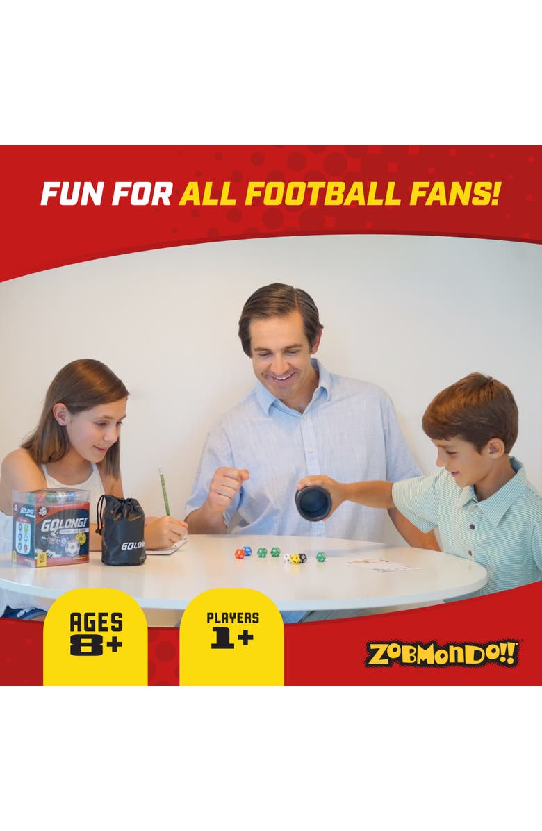 Zobmondo!! Football Dice Game, Alternate, color, Multicolored